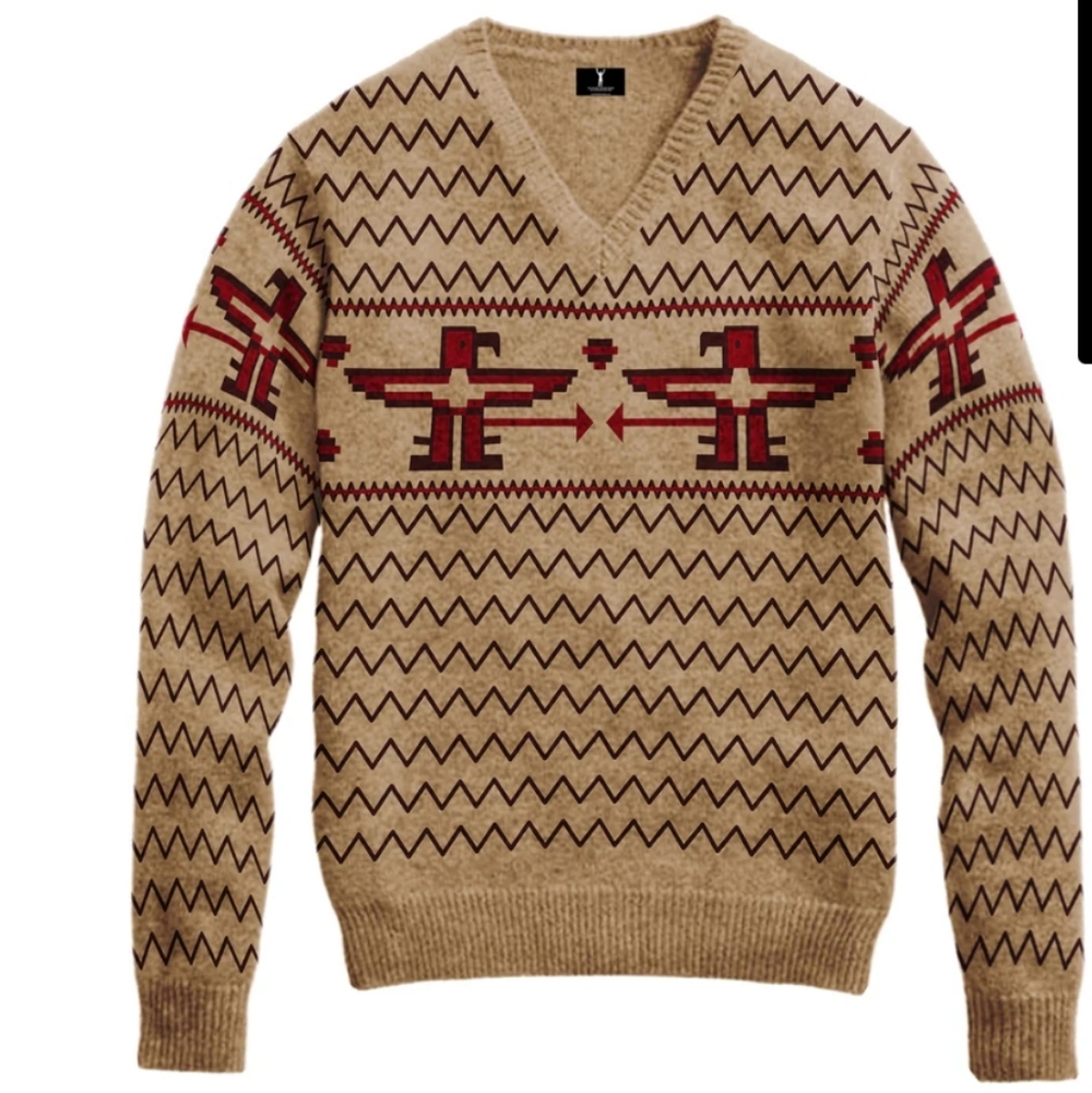 Sly Stallone Shop Rocky V Neck Sweater